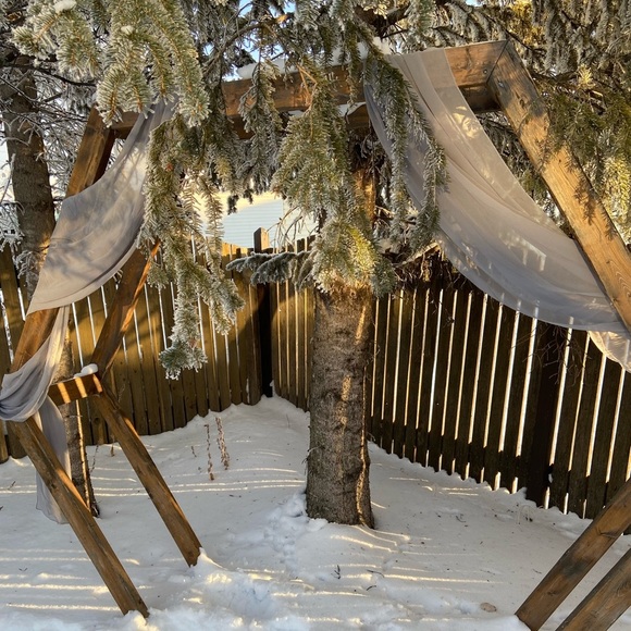 Grey Chiffon Table Runners 10 Total - Picture 3 of 7